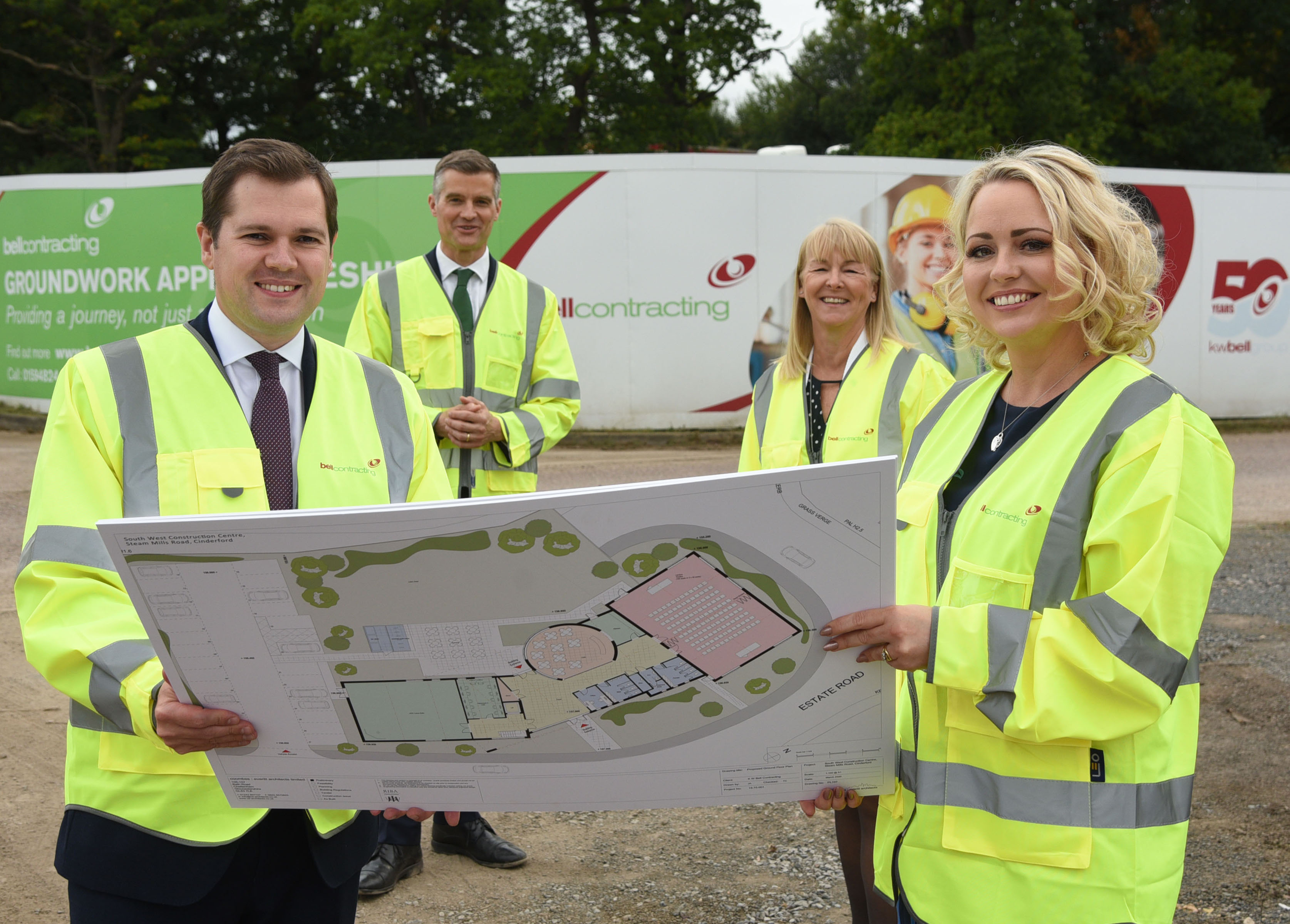 Secretary of State visits site of new centre for construction skills  